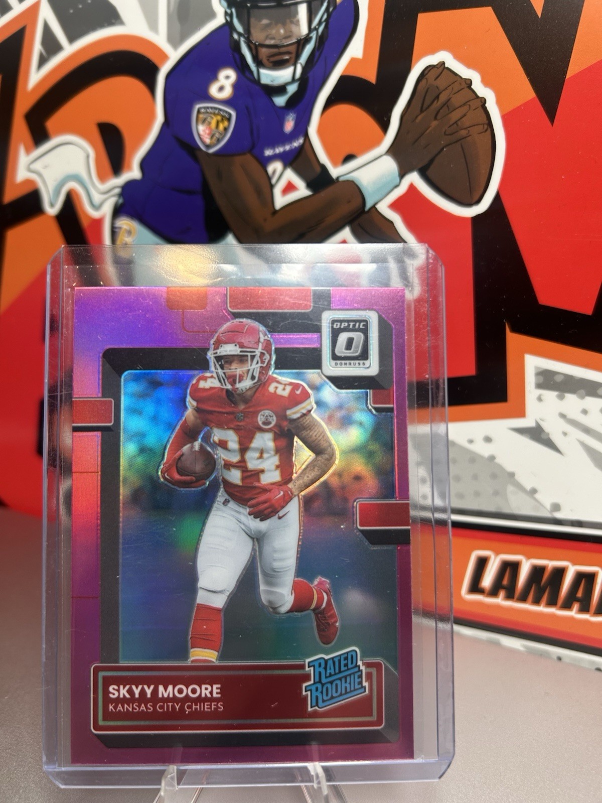 2022 Panini Donruss Optic - #224 Skyy Moore (RC) Pink Prizm Rated Rookie