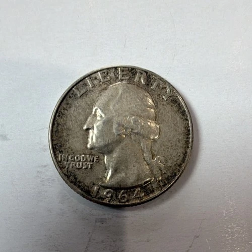 New Listing1964 Washington Quarter Silver Circulated Business Strike 25C