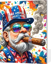 Gnome DIY Paint by Numbers Kit for Adults Paint by Numbers Beginner Canvas Paint