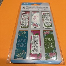 🌻NEW Set 1-6 Inspirat. Magnet.Bookmarks Love Hope Faith Great Gift only $3.