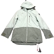Obermeyer First Chair Glacial Ice Ski Jacket Women’s Size 10 Primaloft NWT