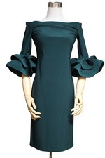 Joseph Ribkoff Stretch Fabric Party Dress, Green, XS  party dresses for women