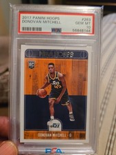 2017-18 Panini NBA HOOPS Donovan Mitchell #263 (RC) Psa 10
