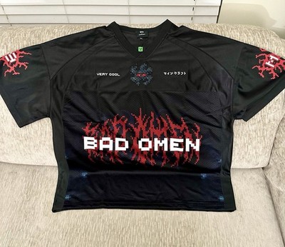 Very Cool Shirtz x Minecraft Bad Omen Jersey Size XL NEW Limited SHIPS FAST!