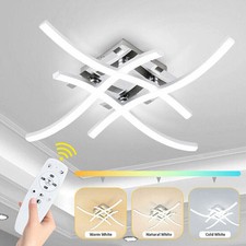 Modern LED Ceiling Light 4 Wave Lights Kitchen Bedroom Living Room Pendant Lamp