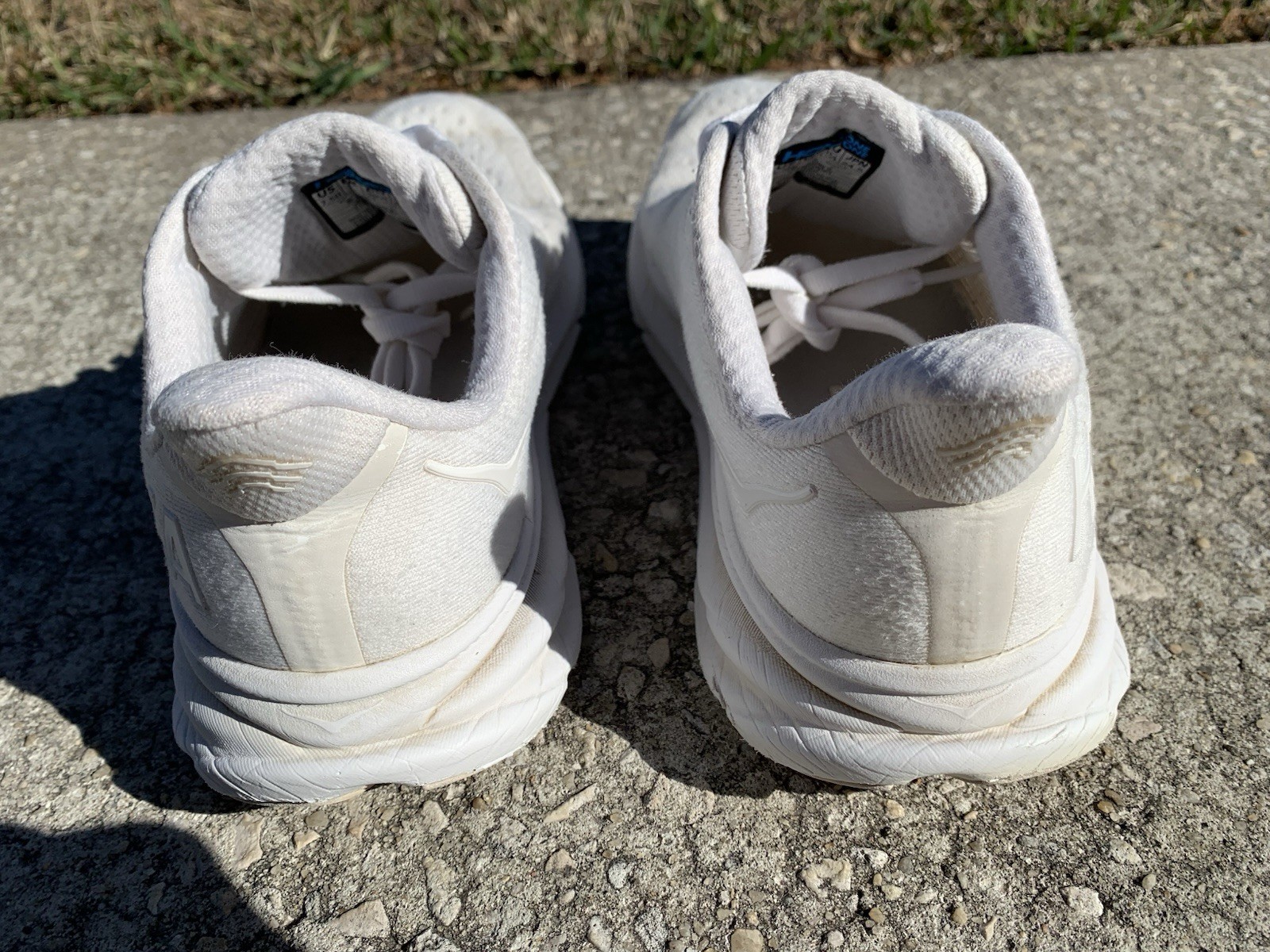 Size 7.5 B - Hoka One One Clifton 9 Triple White Women’s Running Shoes thumbnail 8