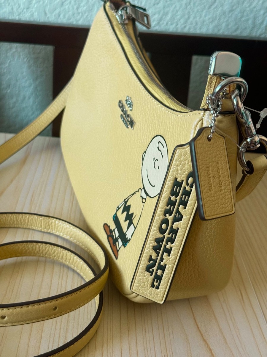 Buy COACH x PEANUTS Teri Shoulder Bag CBJ83 Charlie Brown Hay