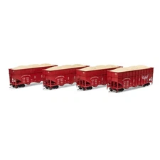 Athearn HO ATH 40' Wood Chip Hopper w/Load GMO #82507/82512/82526/82539 4