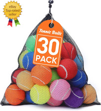 30 Pack Tennis Balls,Training Tennis Ball for Dogs with Mesh Bag