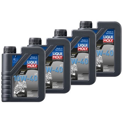 LIQUI MOLY Motoröl mineralisch Street Motorenöl Motor Öl 4x 1 Liter 10W-40