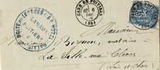 Enveloppe CANAUX POITIERS Gare de Poitiers (80)