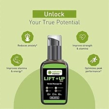 Ajurwedyjski olejek lift-up dla mężczyzn - 100% czysta naturalna formuła, butelka 50ml
