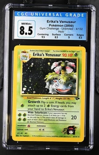 Pokémon Erika's Venusaur 2000 Gym Challenge 4/132 Holo CGC 8.5