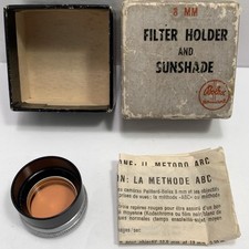 Vintage Bolex 8mm Filter Holder And Sunshade Mount For Movie Camera