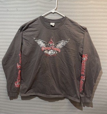 Vtg Orange County Choppers Cotton Y2K Long Sleeve Gray Men XL T-Shirt Bike 2003