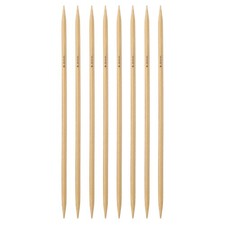 8Pcs Bamboo Knitting Needles Double Pointed Size US 10 6mm 10 Inch 25cm 