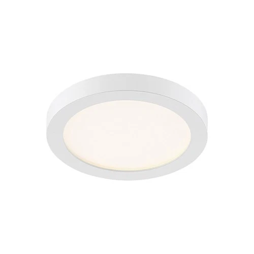 Quoizel OST1708 Outskirts 8"W LED Flush Mount Ceiling Fixture - Nickel - Picture 8 of 12