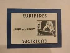 PERSPECTIVE Time Line Game 1992 card used EURIPIDES World History free shipping