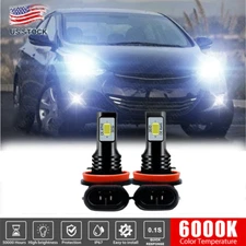 For Hyundai Elantra 2012 2013 White LED Headlight Low Beam Bulbs WHITE 6000K