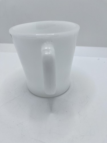 ANCHOR HOCKING - FIRE KING - Vtg D-Ring Handle White Coffee Tea Cup - MUST SEE! - Picture 3 of 7