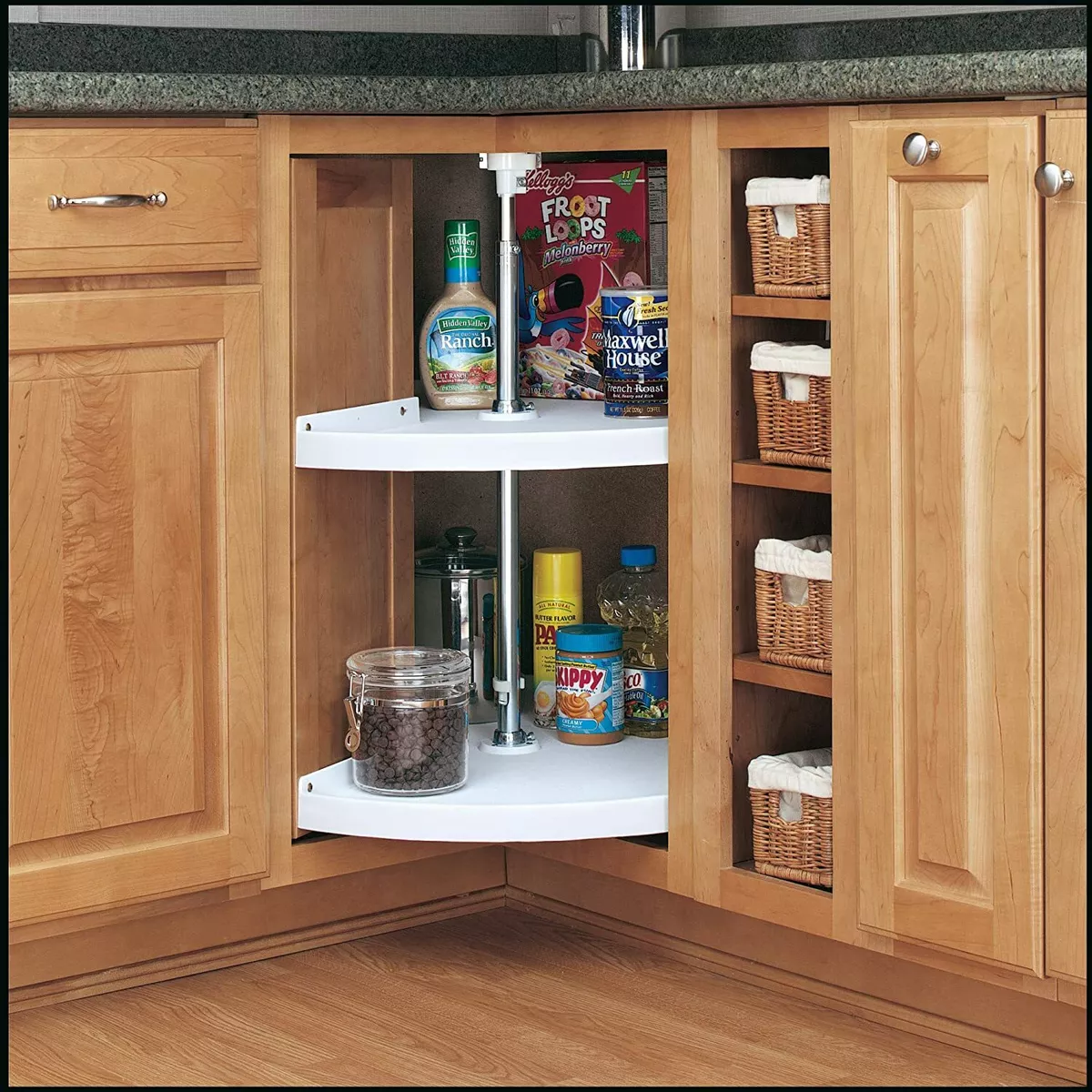 Corner shelf lazy susan deals