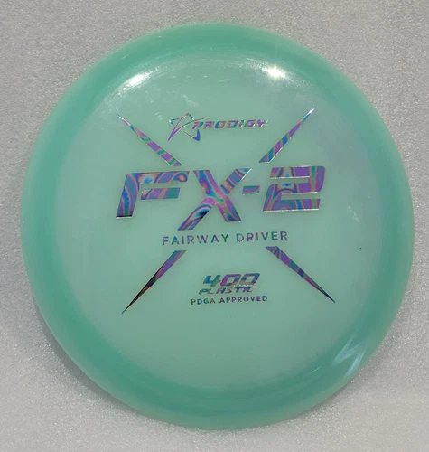 Prodigy Discs FX-2 400 Plastic Fairway Driver Lt Blue W/Oil Slick Stamp 174G NEW