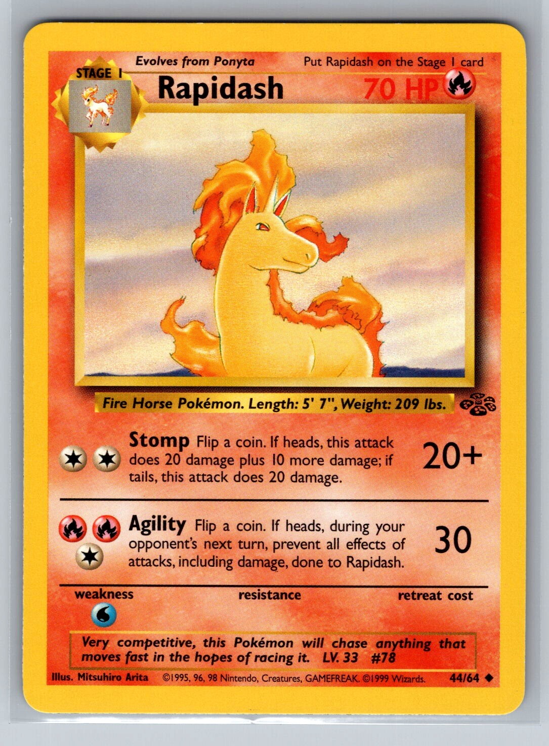 Rapidash 44/64 Jungle NM NEAR MINT