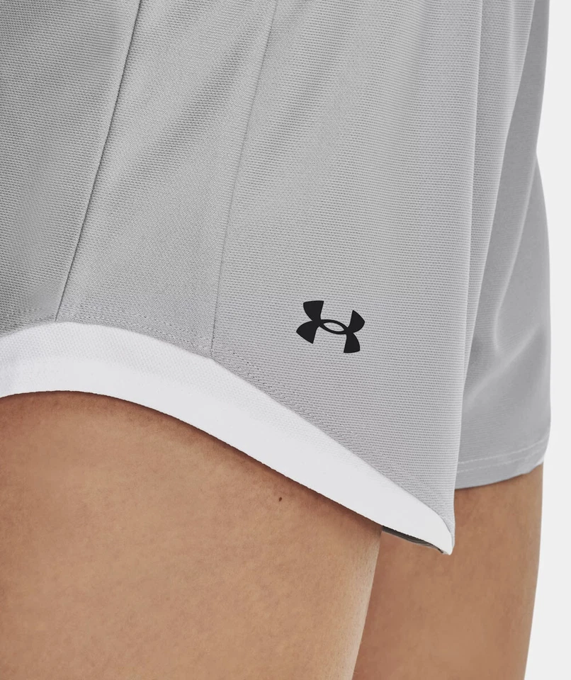 OFERTA Pantalones Cortos Under Armour Mujeres Play Up 2.0 Ligeros de Entrenamiento para Correr Gris Nuevo Mediano Foto 4 de 4
