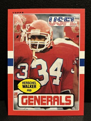 1985 Topps USFL Herschel Walker #86 New Jersey Generals