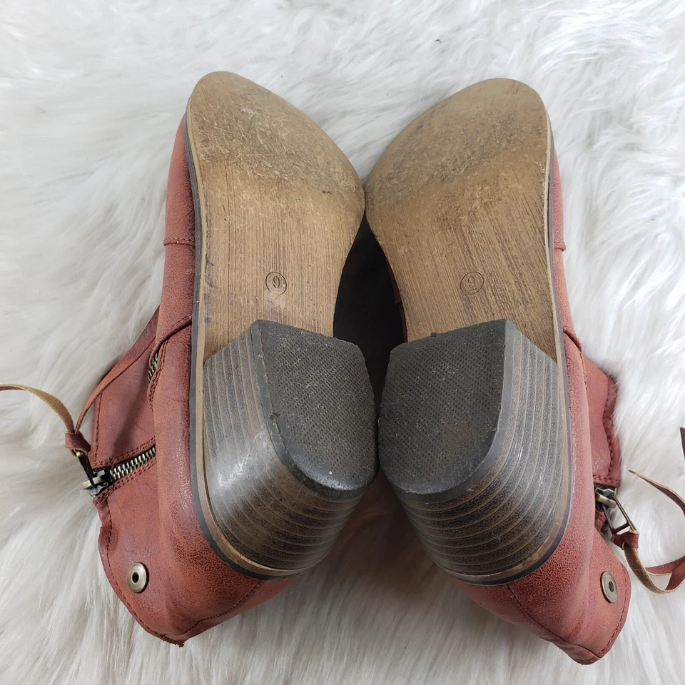 Botines informales marrón BRECKELLE'S para mujer talla US 9 Foto 4 de 4