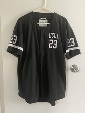Authentic UCLA Collegiate Wear Black Baseball Jersey Number 23 - Men's Size L