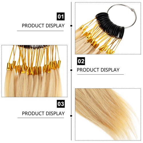 Echte Haarfarbe Palette Menschliche Haarperücken Haarverlängerungen - Bild 12 von 12