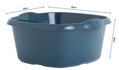 Kunststoff Aufbewahrung 32cm Spülbecken Schüssel stark robust Becken Wanne Küche/Bad