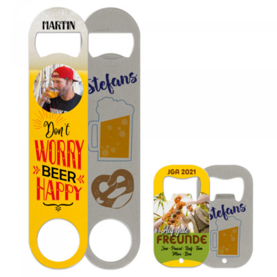 Edelstahl-Flaschenöffner Bieröffner Kapselheber Kronkorkenöffner Sublimation