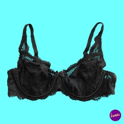 PLAYTEX Women's Flower Elegance Underwire Bra, Black, 38B | EU 85B | US 38B - Image 1 of 4