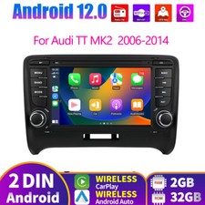 7 Carplay Radio For Audi Tt Mk2 8j 2006-2014 Android 13 Car Stereo Gps 232g Bt