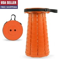 Folding Stool Portable Telescopic Chair Seat Camping Retractable Outdoor Fishing