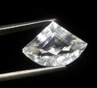 Natural White Sapphire Loose Gemstone 9.42 Ct Certified Fancy Cut Sapphire Gem