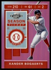 2020 Panini Chronicles Contenders Optic Pink Xander Bogaerts #29 1/25 Boston Red