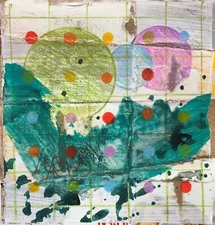 Larry Lerew painting expressionism collectible original abstract landscape COA