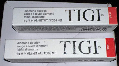 TIGI Cosmetics Diamond Lipstick Rebel Red NEW in BOX Lot Of 2