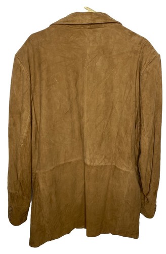 Roundtree Yorke Mens Sport Jacket Coat Blazer XL Beige 100% Goat Skin❤️ - Picture 8 of 19
