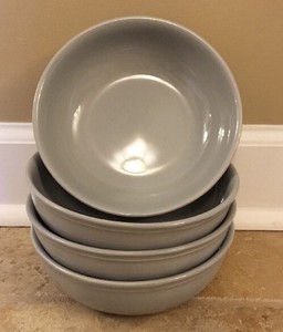 New 4pc Pottery Barn Cambria Coupe Bowl Gray Ebay