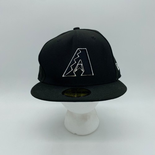 New Era 59Fifty Arizona Diamondbacks MLB Fitted Hat Cap Black Size 7 3/8