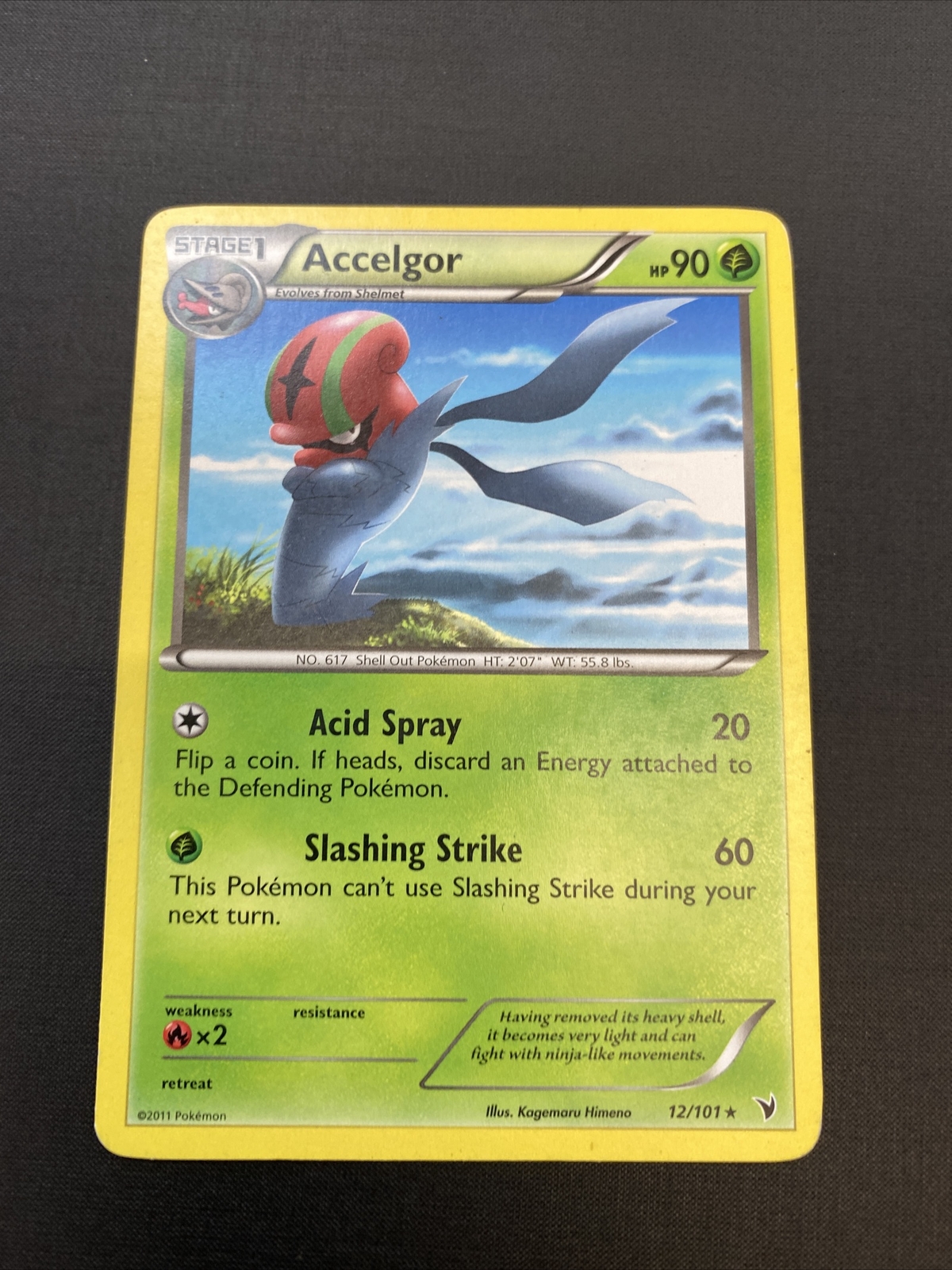 Pokemon Card Accelgor 12/101 Noble Victories