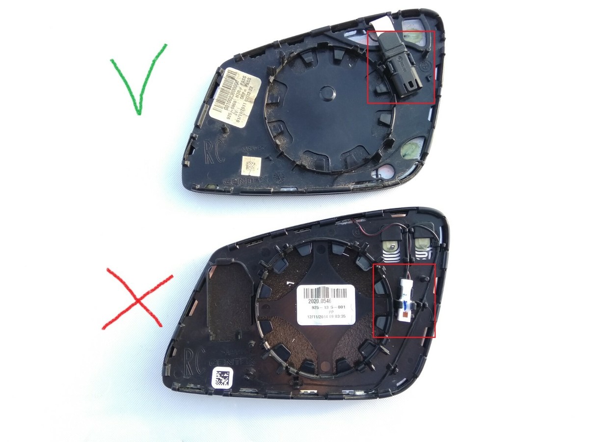 09-17 OEM BMW 5/6/7/GT F01/F06/F10/E60 RIGHT R Auto DIM HEATED  