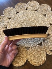 Four Season Professional Shine Boots Shoes Brush Buffer Black 100 HorseHair 8"
