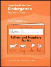Kindergarten Teacher's Guide Handwriting Without Tears - Paperback - GOOD