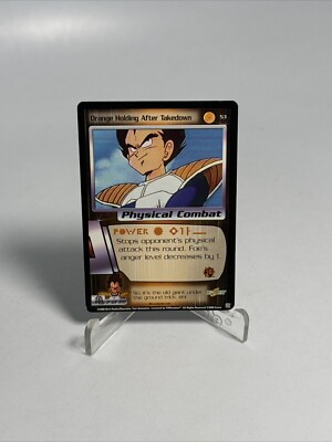 Orange Holding After Takedown 2000 Score Limited Dragon Ball Z DBZ TCG #53 NM