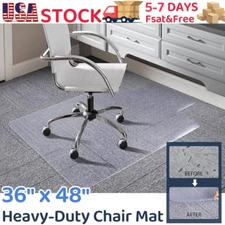 Office Chair Mat Computer Desk Chair Mat for Carpet Floor w/Extended Lip 36"x48"